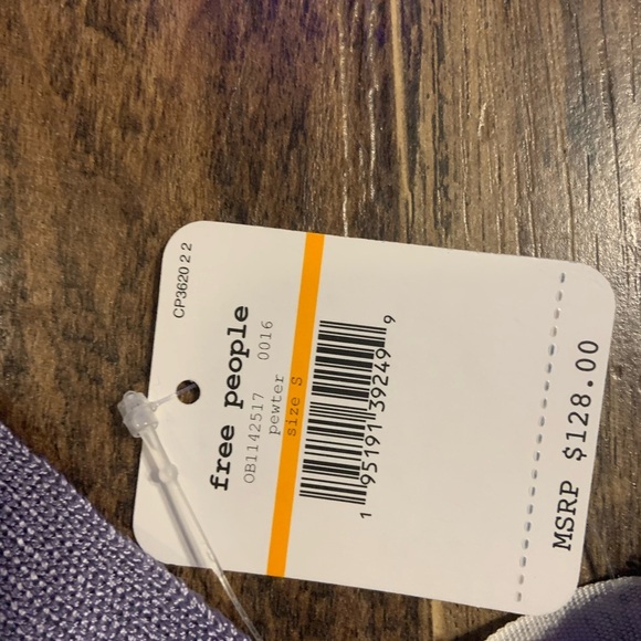 Free People Show Off Set Pewter Pants Set Active Wear spring S NWT $128 boho - Picture 7 of 11